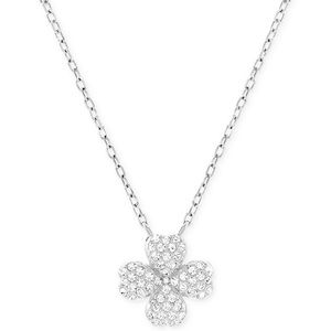 Swarovski Rhodium-Plated Four-Leaf Clover Necklace